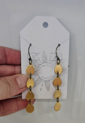 Bronze Teardrop Dangle Earrings-Rising Dawn