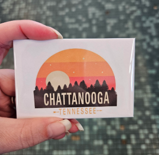 Happy Little Sunset Kitchen Magnet