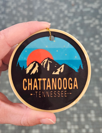 Chattanooga Ornaments - Brilliant Teal Sunrise