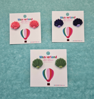 Shell Stud Earrings-Wanderland