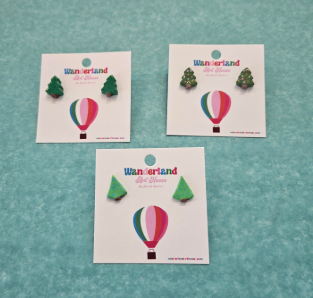 Christmas Tree Stud Earrings-Wanderland