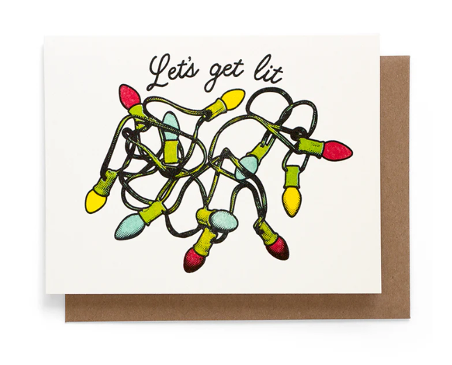 Let's Get Lit Greeting Card-Smarty Pants