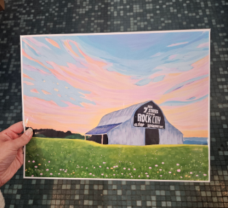 Danielle Landrum Rock City Sunset 11x14