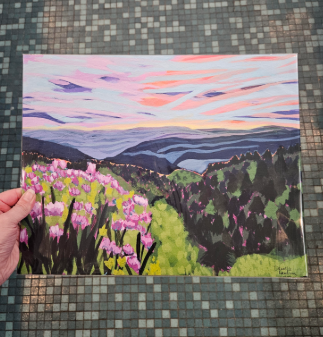 Danielle Landrum Blue Ridge Sunset 11x14