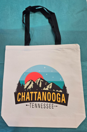 Brilliant Teal Sunrise Tote