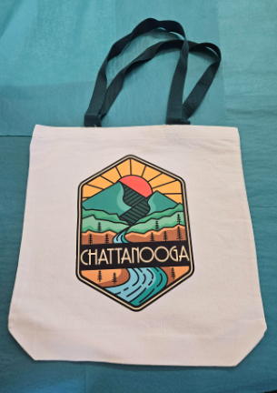 Sundown Tote Bag Green Handles-New South