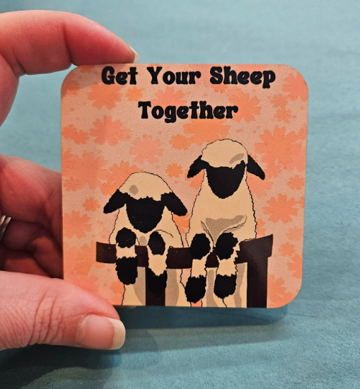 Sheep Wooden Magnet