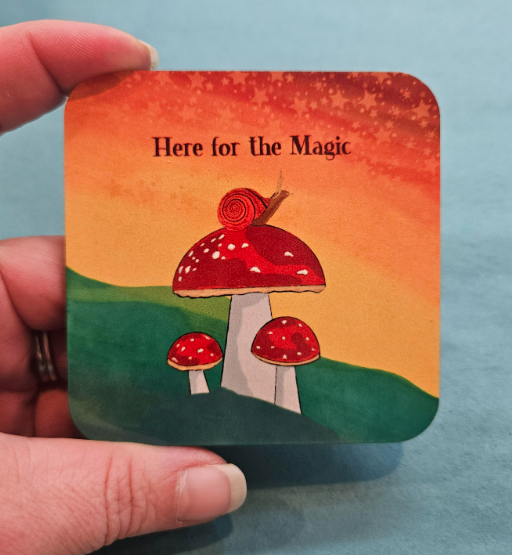 Here For The Magic Wooden Magnet-Wanderland