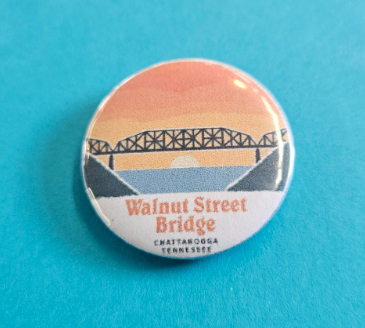 Walnut Street Bridge 1.25 Inch Button