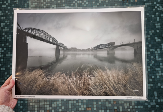 Fog Between The Bridges 12x18-Steven Llorcca