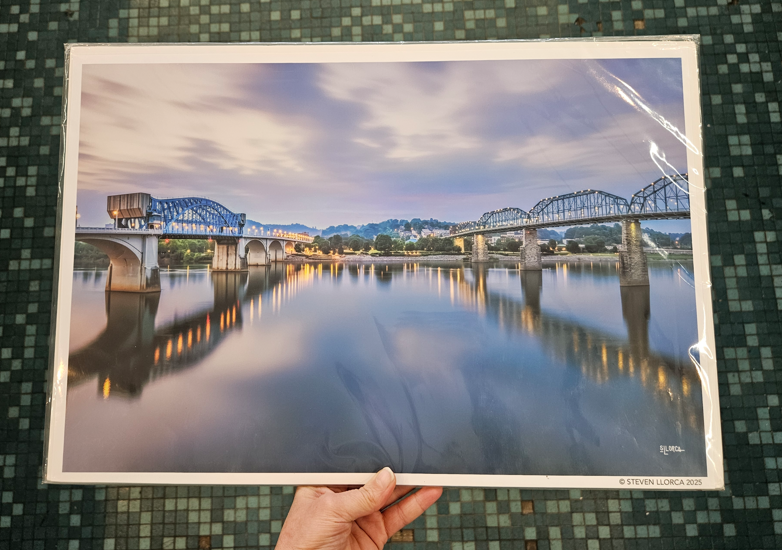 Foggy Bridge Morning 12x18-Steven Llorca