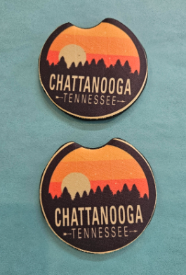 Orange Sunset Car Coaster-New South
