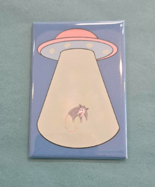 UFO Possum Kitchen Magnet-Wanderland