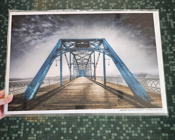 Sunburst And Fog On Walnut 12x18 Print-Steven Llorca