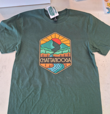 Chattanooga Sundown T-shirt- Olive Green