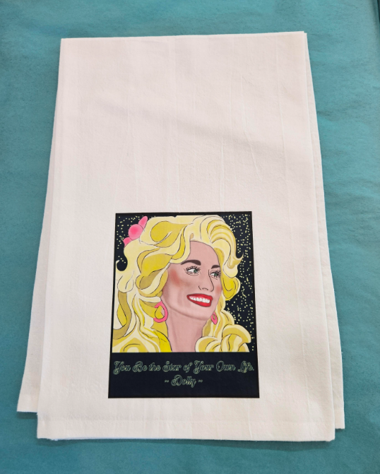 Dolly Be The Star Tea Towel-Wanderland