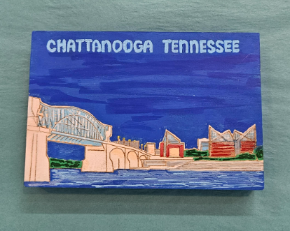 Small Wooden Chattanooga Wall Art-Danielle Landrum