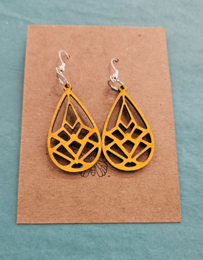 Abstract Oval Earrings-Wanderland