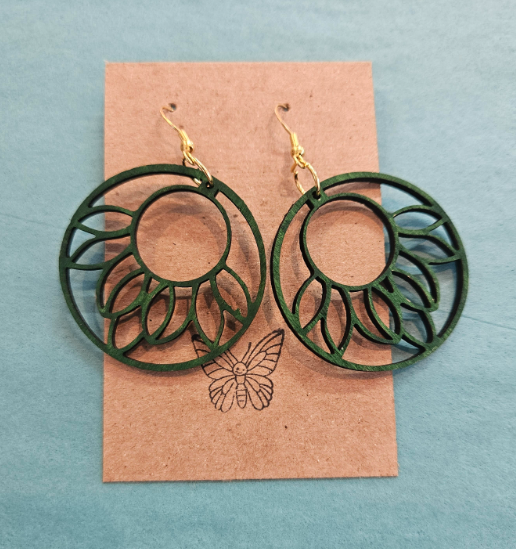 Abstract Flower Earrings-Wanderland