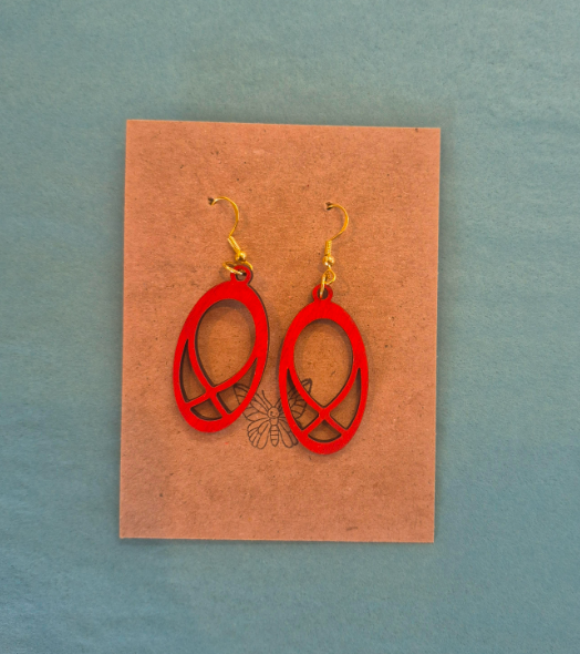 Cross-Circle Earrings-Wanderland