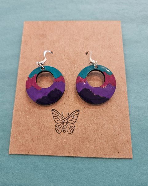 Mountain Circle Earrings-Wanderland