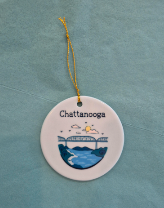 Cutie Chattanooga Ceramic Ornament