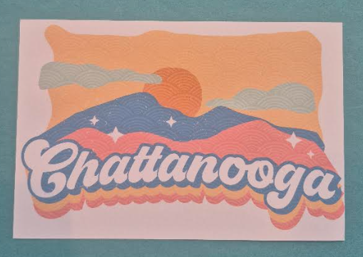 Pastel Mountain Postcard
