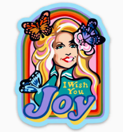 I Wish You Joy Dolly Sticker-Paint The Town