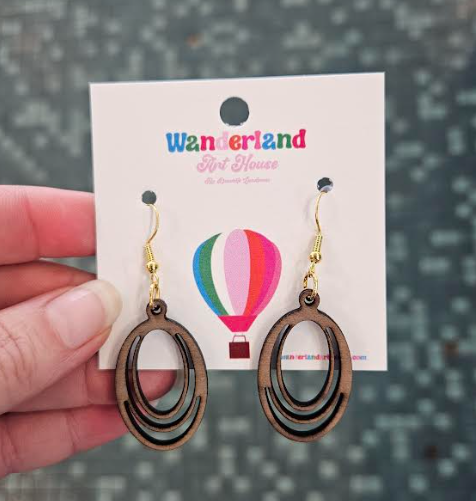 Laser Printed Earrings-Wanderland
