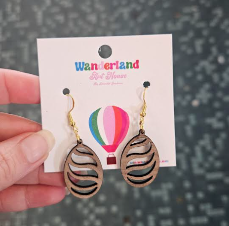 Laser Printed Earrings-Wanderland
