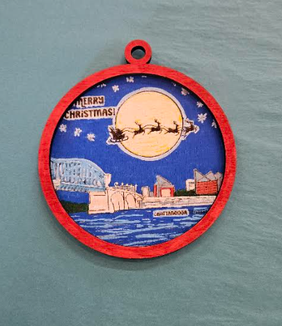 Wooden Chattanooga Ornament - Wanderland