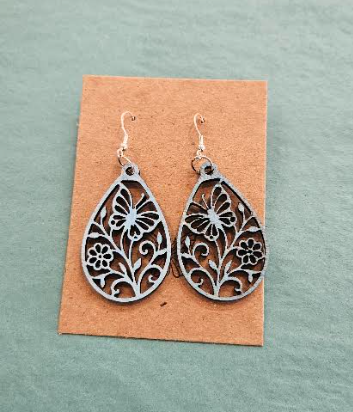 Butterfly & Flower Earrings-Wanderland