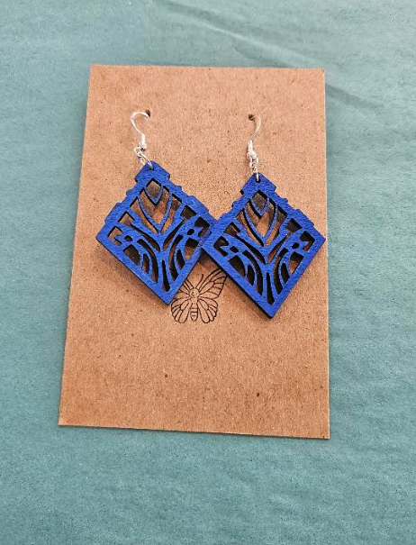 Diamond Framed Earrings-Wanderland