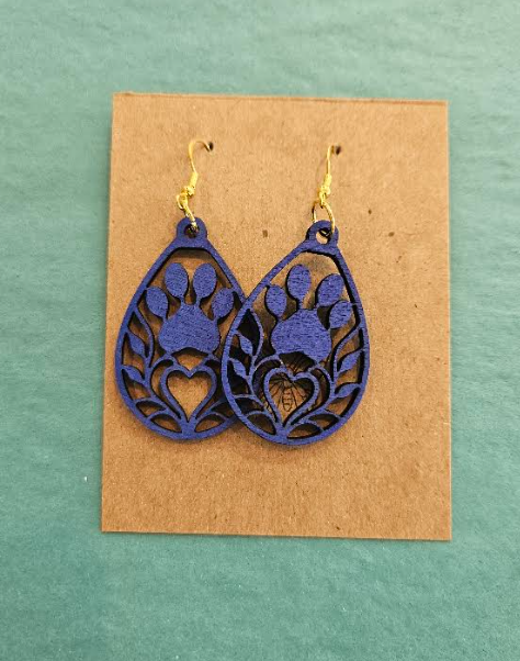 Paw Print Earrings-Wanderland