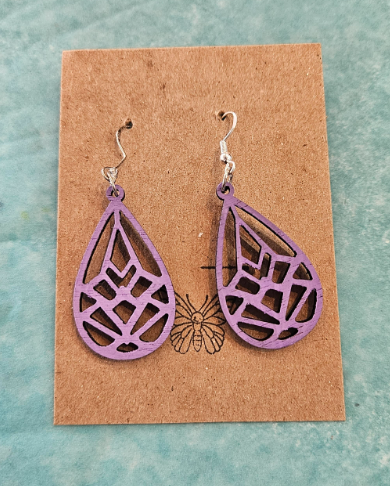 Abstract Oval Earrings-Wanderland