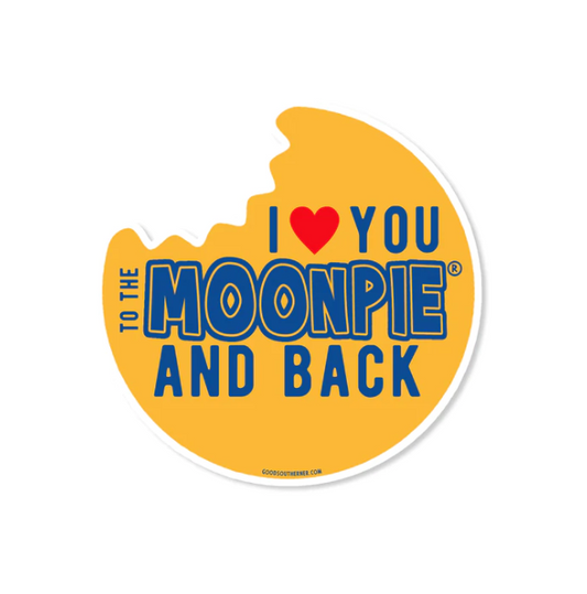 I Love You To The MoonPie Sticker-MoonPie