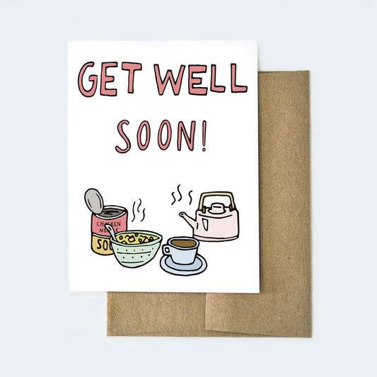 Get Well Soon Card - Aviate Press