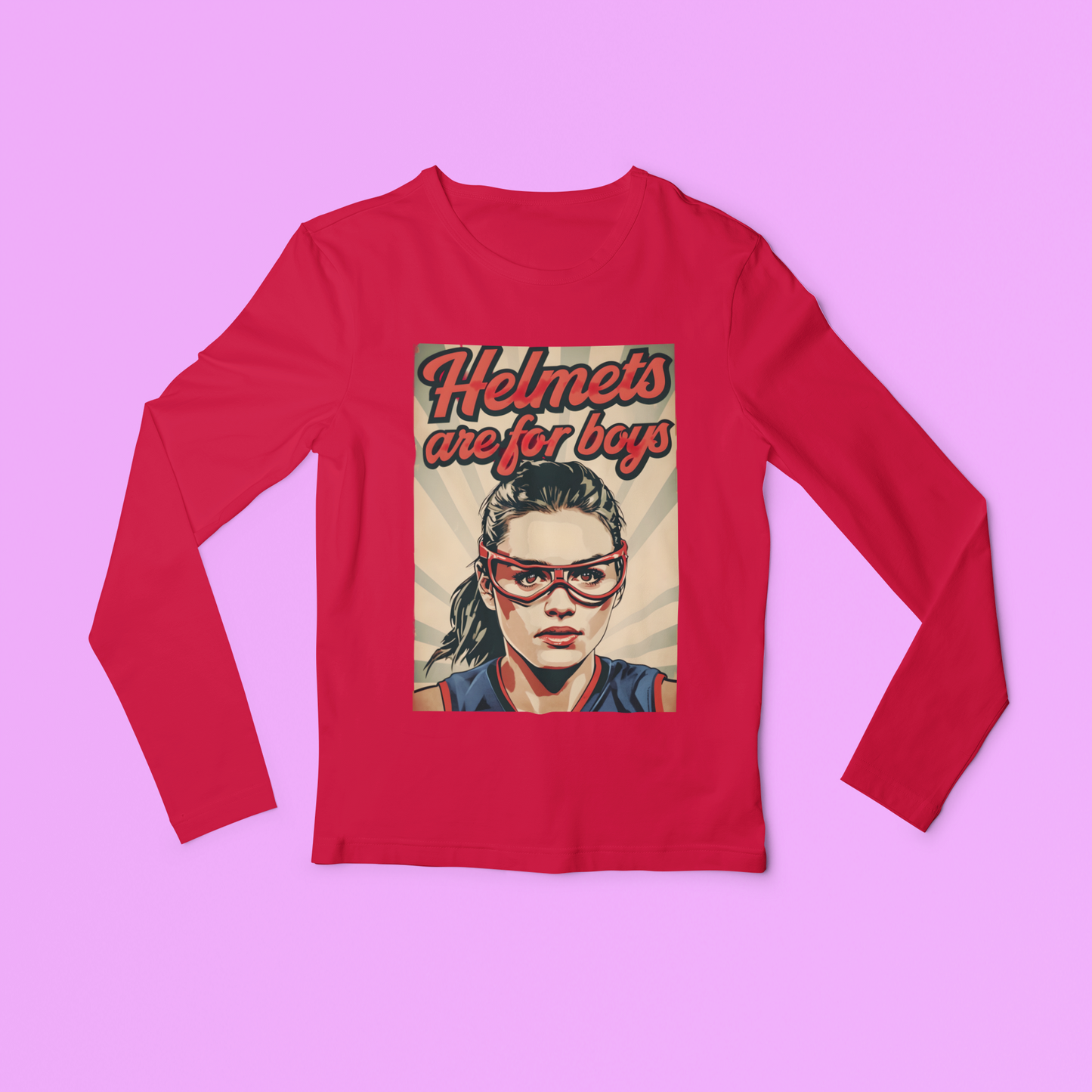 Helmets Are For Boys Youth Long Sleeved Tee